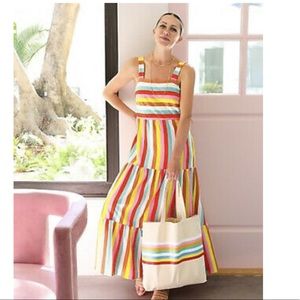 J Crew Rainbow Knit Maxi Dress NWOT sz XXL